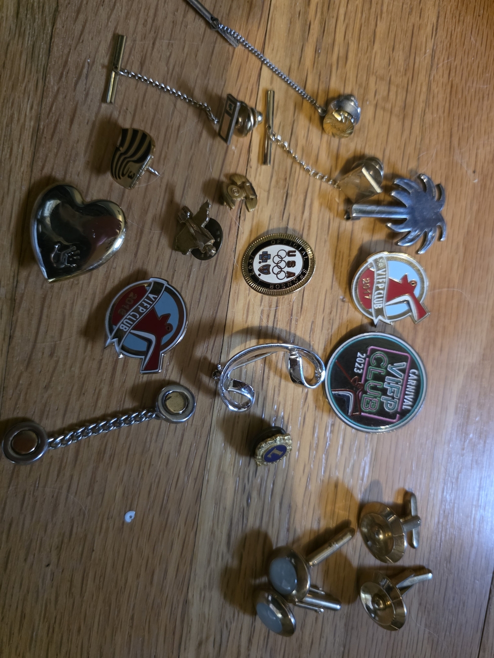 Assorted Women’s Gold and Silver Brooches - Mixed Colors